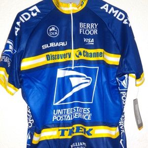 NEW Nike Cycling Lance Armstrong USPS Discovery Dri-Fit Jersey